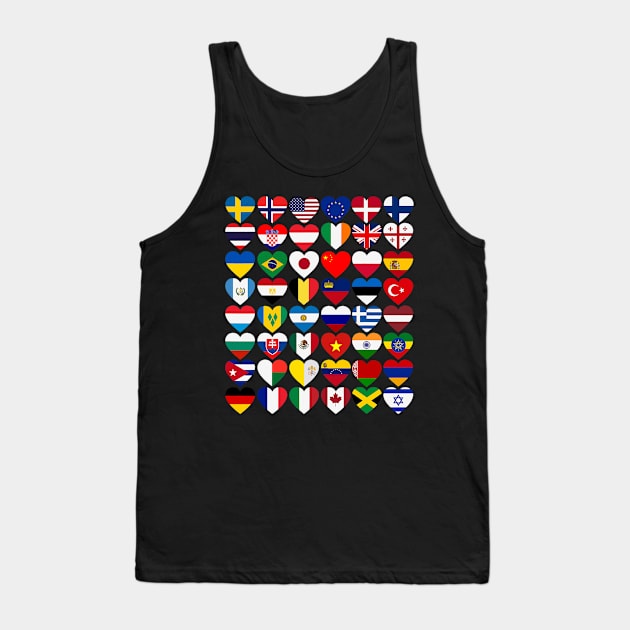 Flags of Countries International Day Of Peace Tank Top by everetto